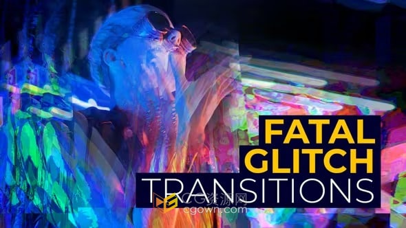 PR模板-10种酷炫创意像差故障过渡动画Fatal Glitch Transitions