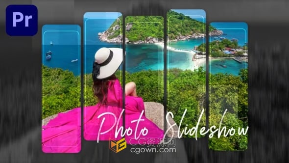 PR模板-独特照片幻灯片婚礼演示视频相册