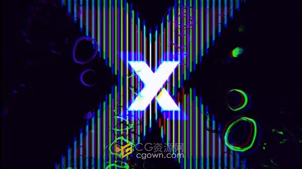 闪烁技术故障标志动画-PR模板免费下载