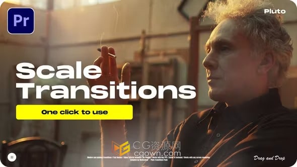 缩放过渡Scale Transitions-PR转场模板带音效