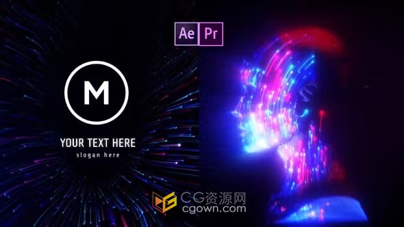 AE与PR模板-人工智能Ai技术标志揭示Ai Futuristic Logo Reveal