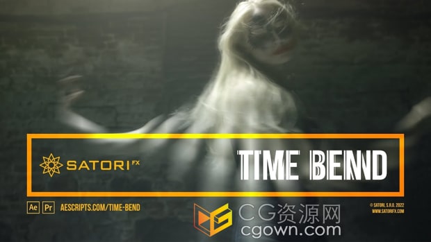 AE/PR插件Time Bend v1.0.1时间映射帧混合紊乱扭曲视觉特效