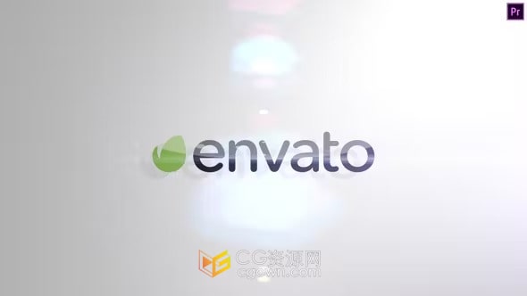 优雅简约的标志动画实用LOGO-PR模板