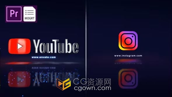 高科技故障动画特效LOGO视频片头PR模板下载