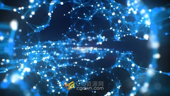 高科技神经网络粒子数字信息宣传介绍视频PR模板