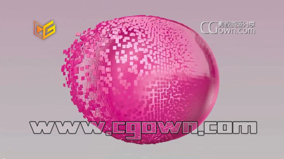 Cinema 4D使用PolyFX创建很酷的摇晃小球晶格碎片形成动画效果教程