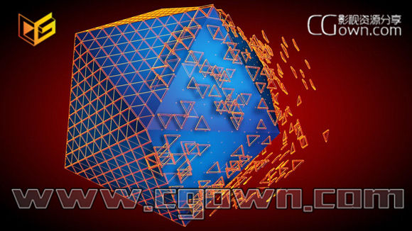 C4D教程  制作电视包装中一些简单元素动画与场景