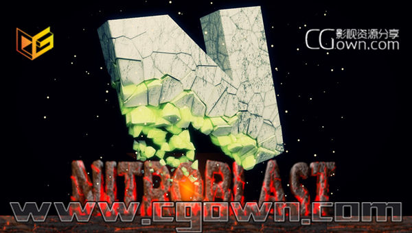 C4D破碎插件 NitroBlast v1.02 修复支持R16 带安装视频说明与米松汉化版