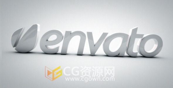 三维标志片头C4D原工程文件 公司三维LOGO优雅白模动画演绎 免费下载