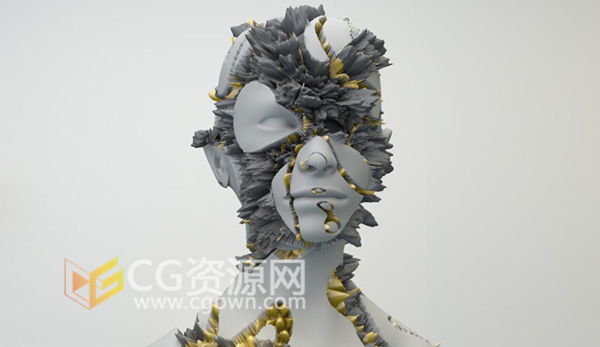 Cinema4D视频教程 创建位移贴图材质效果 C4D教程