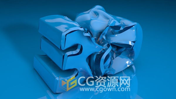 C4D视频教程 抖动变形器(JiggleDeformer)制作酷跳变形文字效果