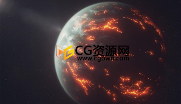 Cinema4D结合Octane Render创建一毁灭星球行星气氛