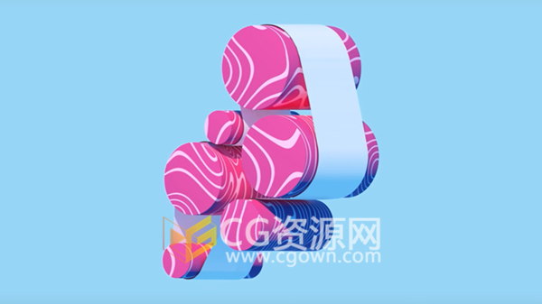 C4D柔体动力学弹性绸丝带柔体转动动画效果 Cinema4D教程