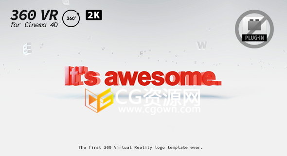 C4D工程与AE模板制作虚拟360 VR全景视频场景制作动画效果