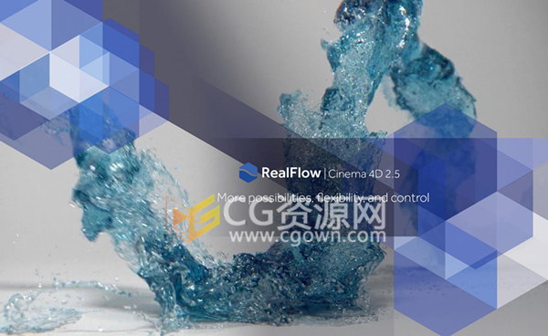 RealFlow Cinema 4D 2.5.2 0075 新版插件C4D流体动力学模拟