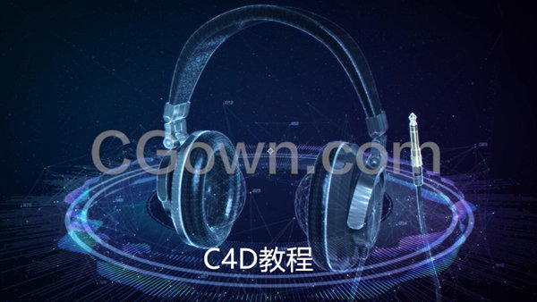 学习C4D制作虚拟FUI科幻界面元素Cinema 4D视频教程下载