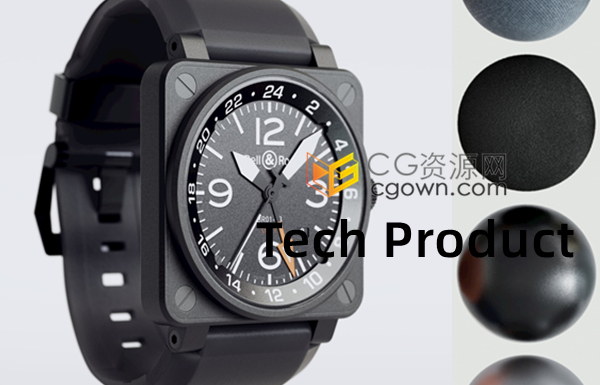 86种高质量现代科技数码产品材质纹理效果-C4D预设与JPG贴图