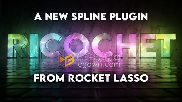 Rocket Lasso Ricochet C4D插件激光样条曲线生长动画效果