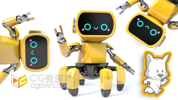 C4D教程3D角色机器人硬表面建模学习视频教程