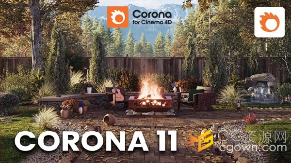 C4D插件Corona Renderer 11支持Cinema 4D R17~2024实时交互渲染器