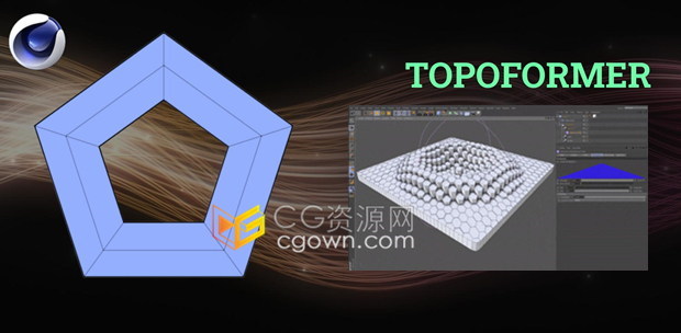 C4D插件Topoformer V2.0 Win/Mac拓扑挤压变形器面片控制工具