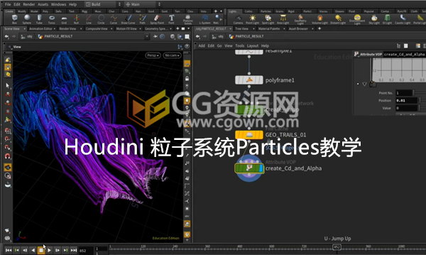 Houdini视频教程粒子系统Particles全面学习特效案例培训课程