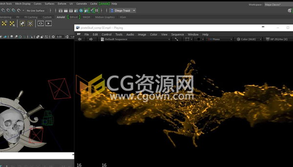 Maya2017视频教程 流体动力学Bifrost案例学习课程 免费下载