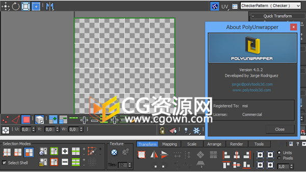 UV贴图修改插件PolyUnwrapper v4.2.9 支持3ds Max 2010~2018