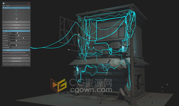 Cable Script v2.5脚本支持Maya电缆生成插件带视频教程