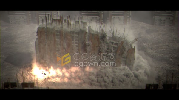 Houdini制作建筑拆除爆炸倒塌效果Pyro FX视频教程下载