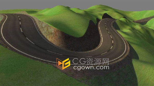 3ds Max插件SplineLand v1.053样条曲线铺设道路生成地形