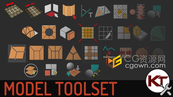 Maya插件KT Modeling Toolset V1.3 建模工具箱