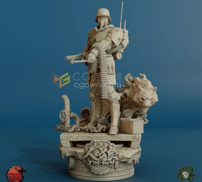 Jin-Roh人狼3D打印3D模型文件下载