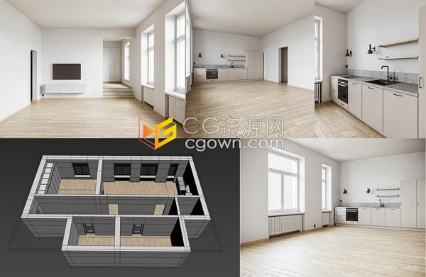 3ds Max教程室内场景渲染可视化建模学习视频