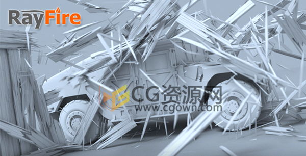 3ds Max插件RayFire v1.87爆炸破碎效果