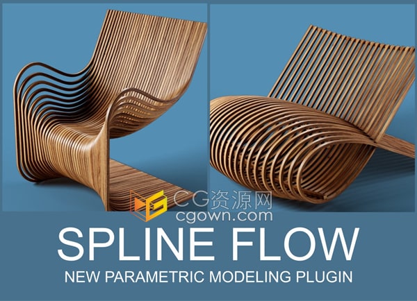 3ds Max插件Spline Flow Pro v0.9.130.59参数化样条建模工具