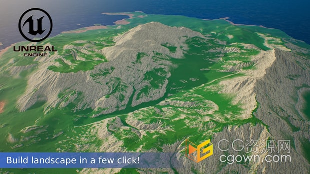 虚幻引擎UE5.3插件Massive World PCG程序化游戏场景