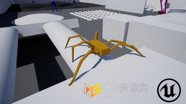 Unreal虚幻引擎5.2插件Simple Procedural Walk v1.3简单程序行走骨骼制作