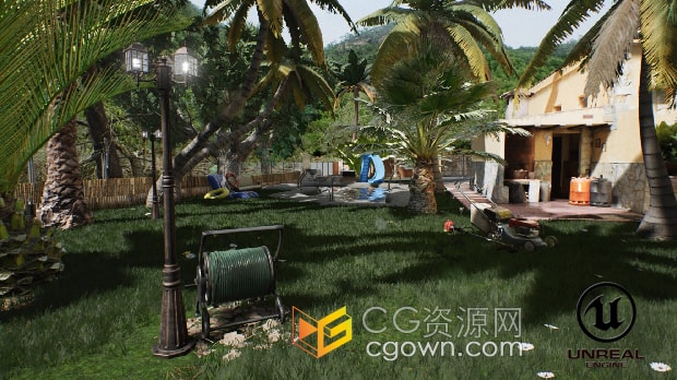 UE插件Marmudella House Mega Pack V4山区乡村房子与环境场景