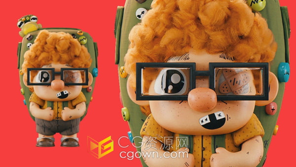 Blender教程-3D卡通人物建模纹理材质与渲染学习教学