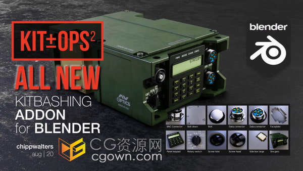 Blender插件Kit Ops Pro v2.26.4附加Sherlock + Bonus