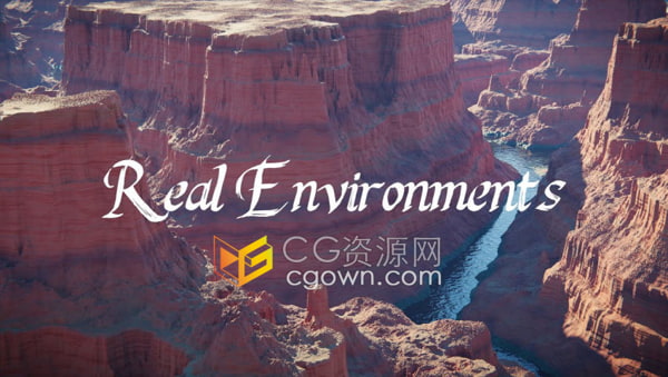 Blender插件Real Environments v1.0三维真实环境自然地貌模拟生成工具