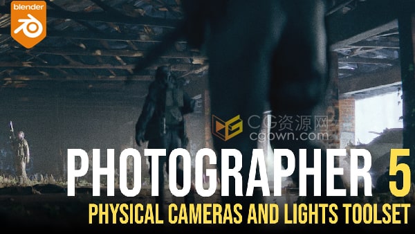 Blender插件Photographer v5.0.3摄像机场景物理灯光工具