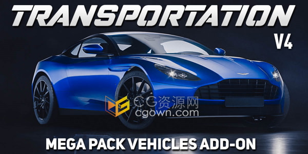 Car Transportation v4.0 Blender插件交通工具模型78种各种车辆