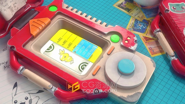 Blender和Substance Painter创建英雄道具玩具建模视频教程