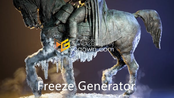 Freeze Generator Blender 3.0结冰冻结效果生成器