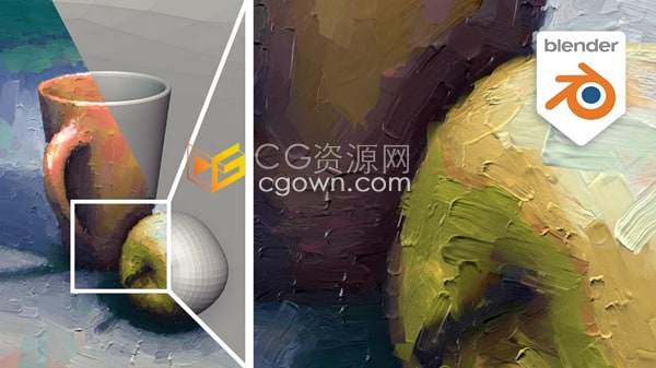 Blender插件Live Paint Filter v1.2数字艺术实时实时油画绘制滤镜工具