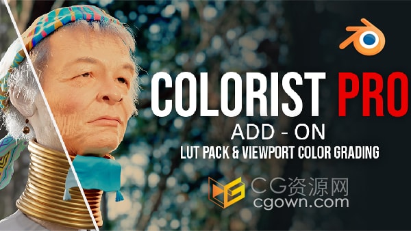Blender场景调色Luts颜色分级插件Colorist Pro v1.1.2 + Asset 预设