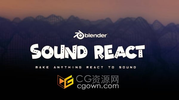 Sound React Addon v1.2 Blender插件声音反应效果动画