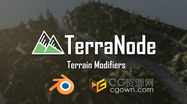Blender插件TerraNode v1.3地形修改器